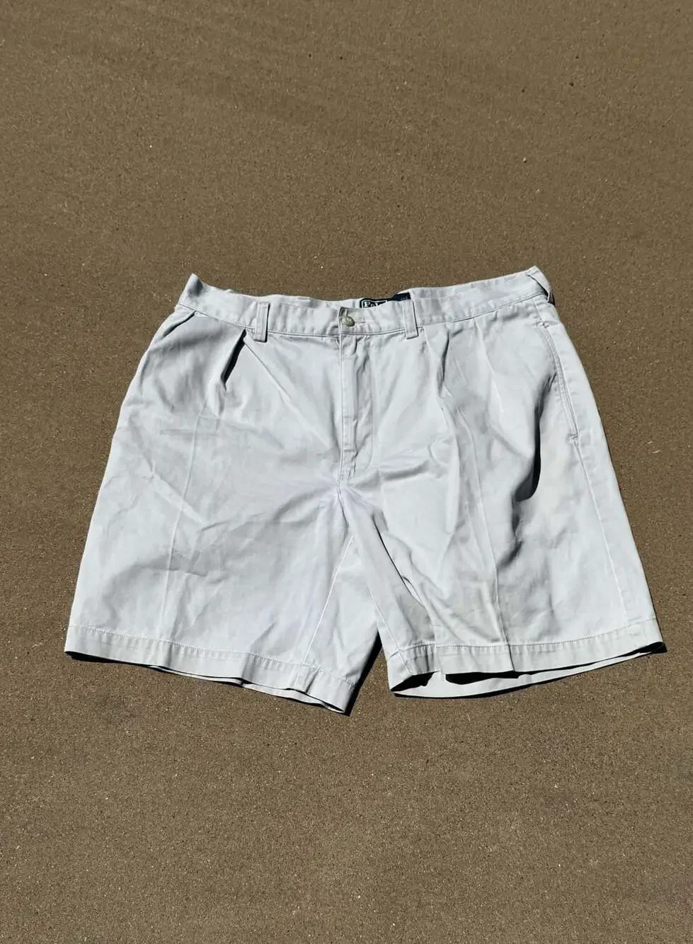Polo by Ralph Lauren Men's Khaki Pleated Chino Shorts Size 36